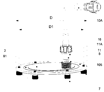 Construction method for universal-type LED (light-emitting diode) bulb and LED bulb of clamping ring structure