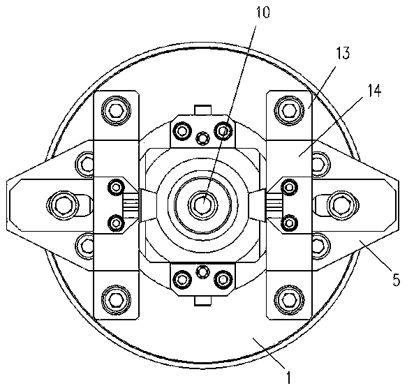 Floating vehicle fixture for differential shell and clamping method