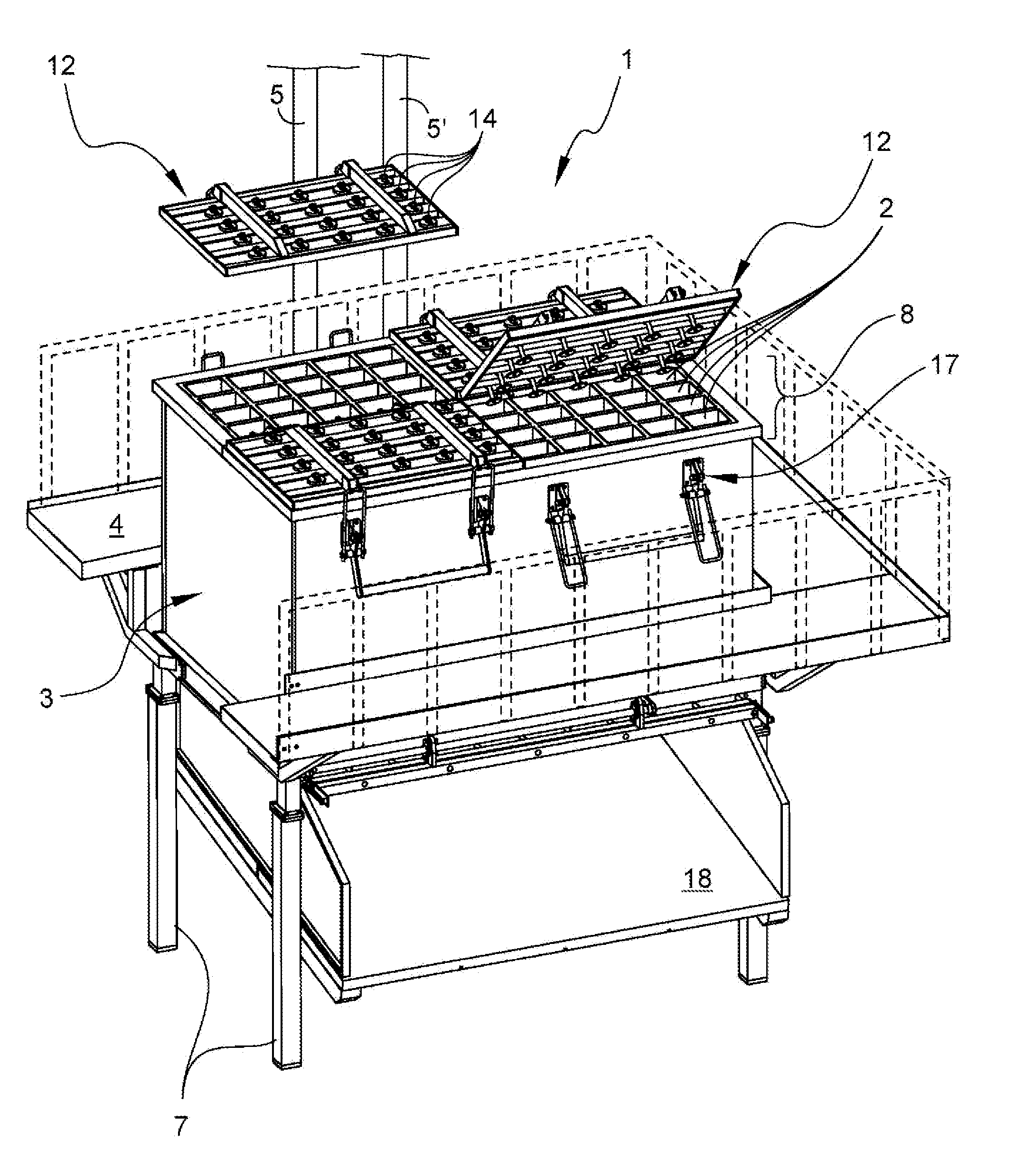 Apparatus and procedure for the molding and cooking of stuffed food products