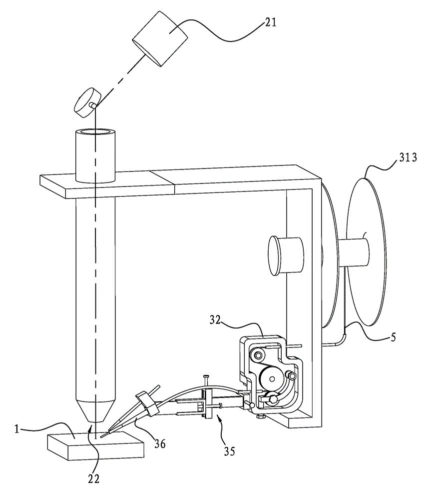 Laser cladding forming device and laser cladding forming method of metal part