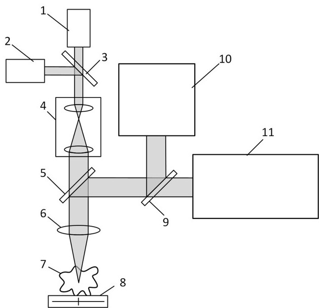 Confocal Discrete Fluorescence Spectroscopy and Fluorescence Lifetime Detection Method and Device