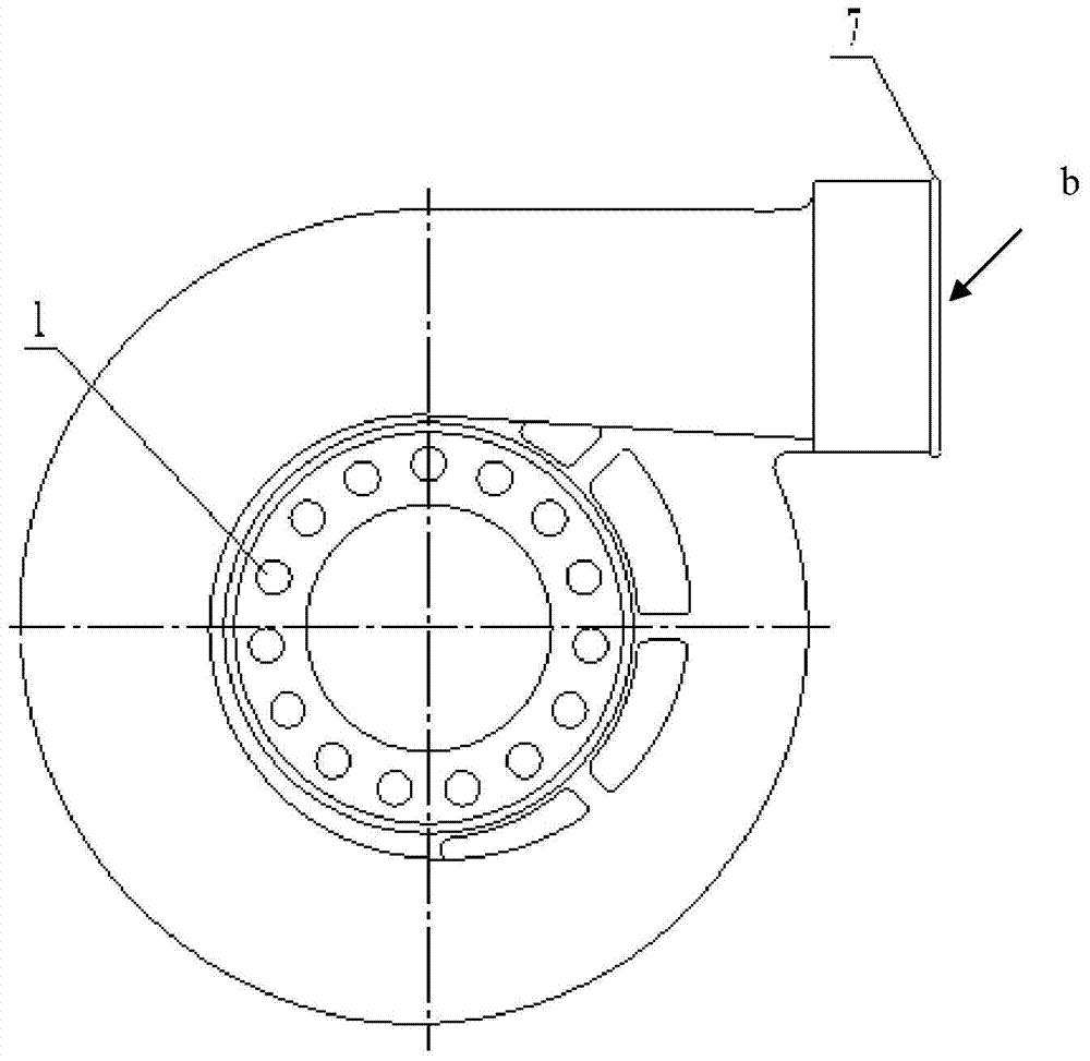 Exhaust gas turbocharger pressure shell with bypass flow path