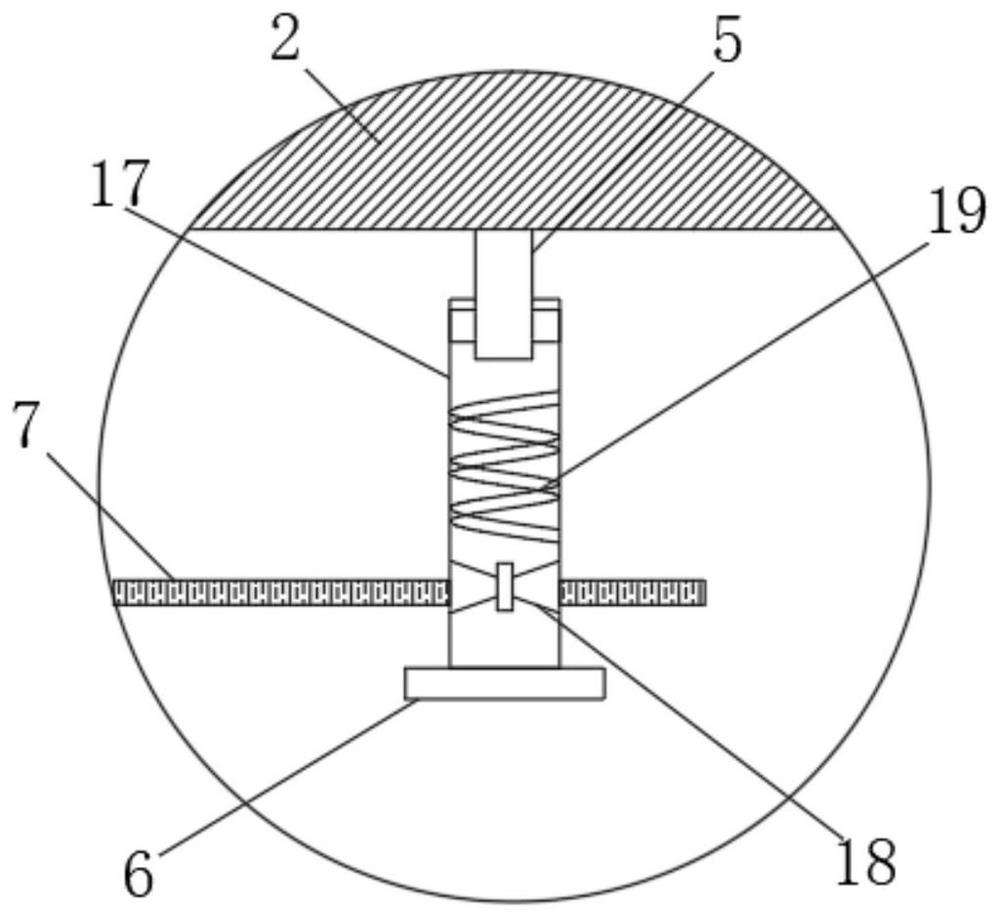 An ecological and environmental protection agricultural greenhouse watering system