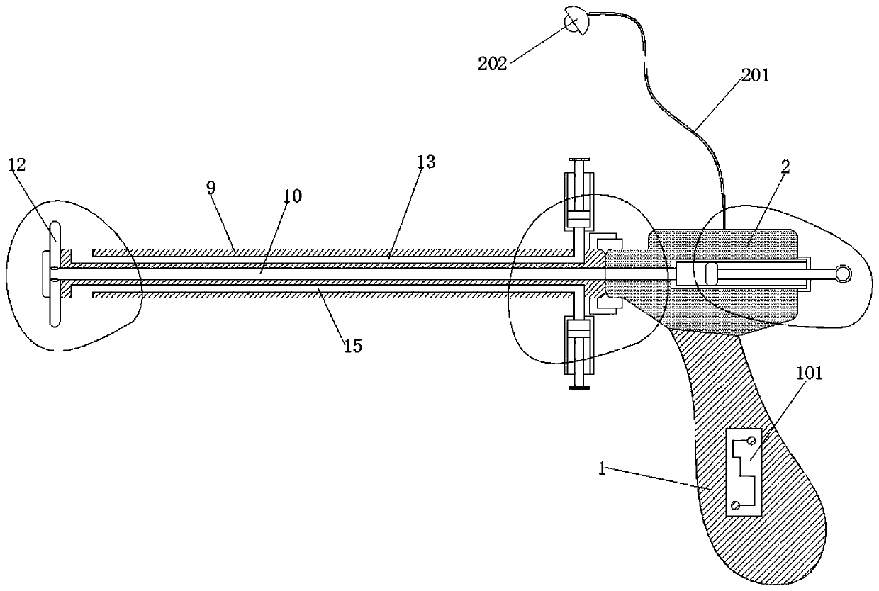 Ear canal cleaning device for ENT