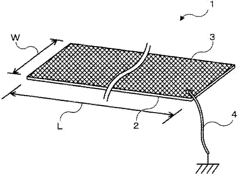 Antistatic plate and device, and application of device