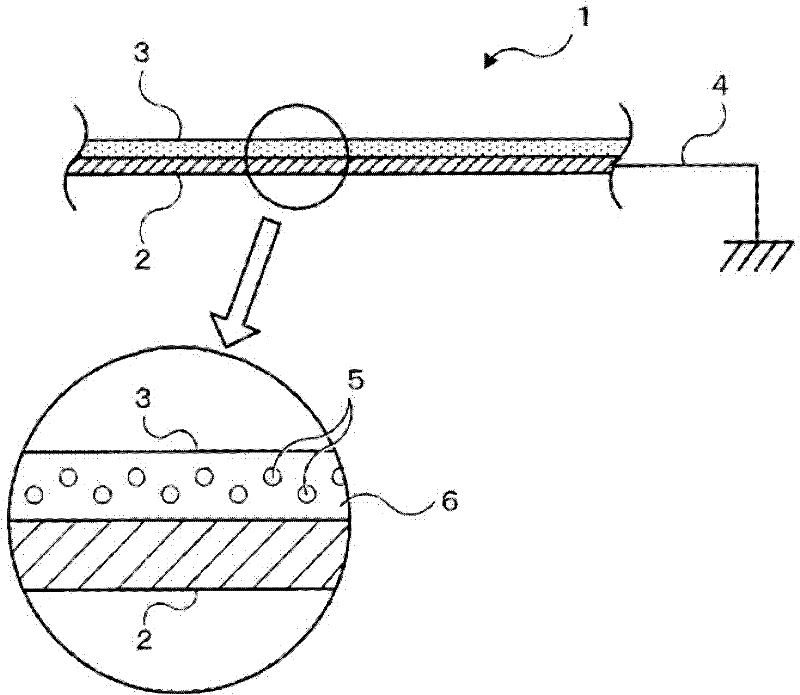 Antistatic plate and device, and application of device