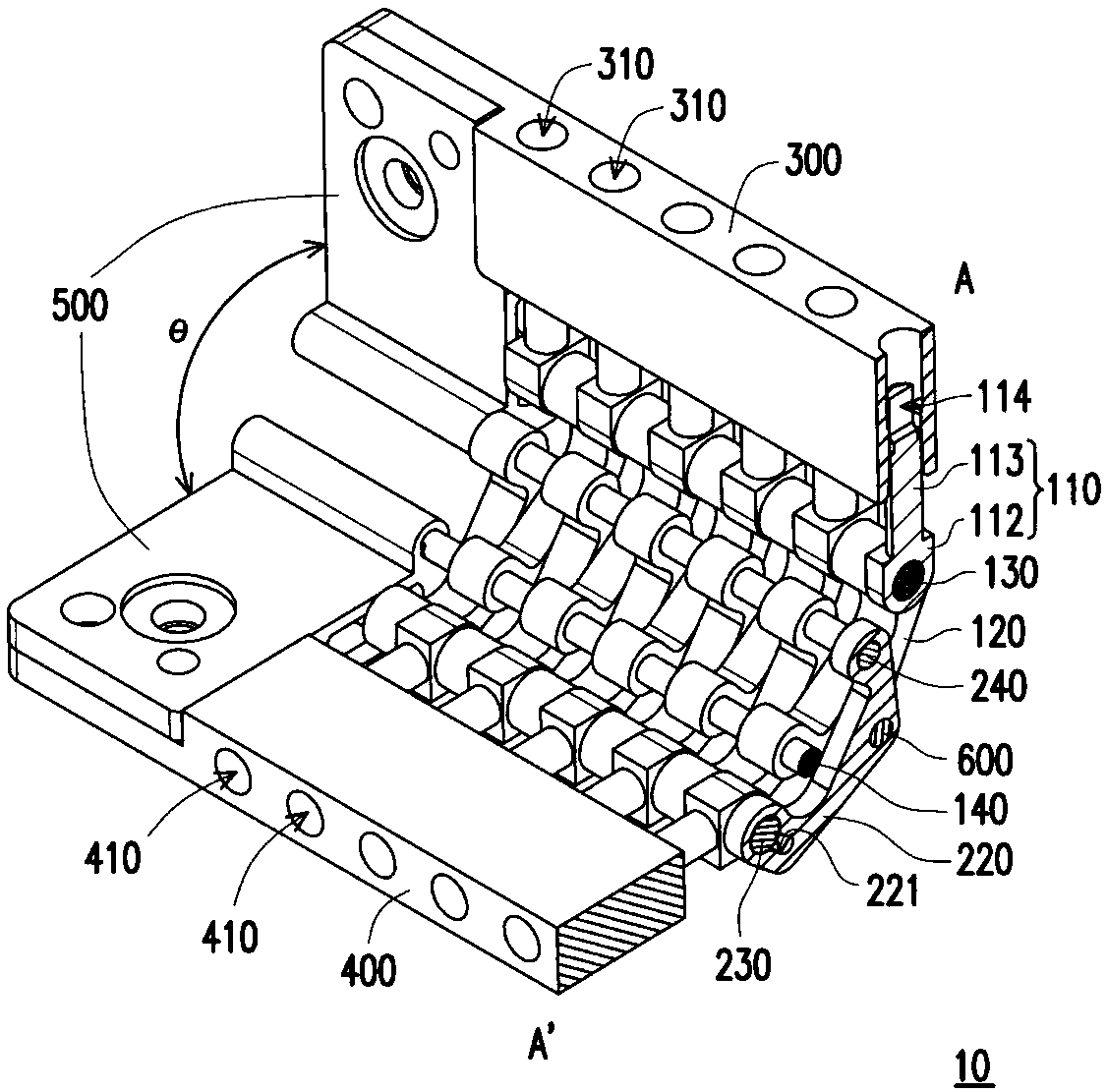 Hinge structure and electronic device