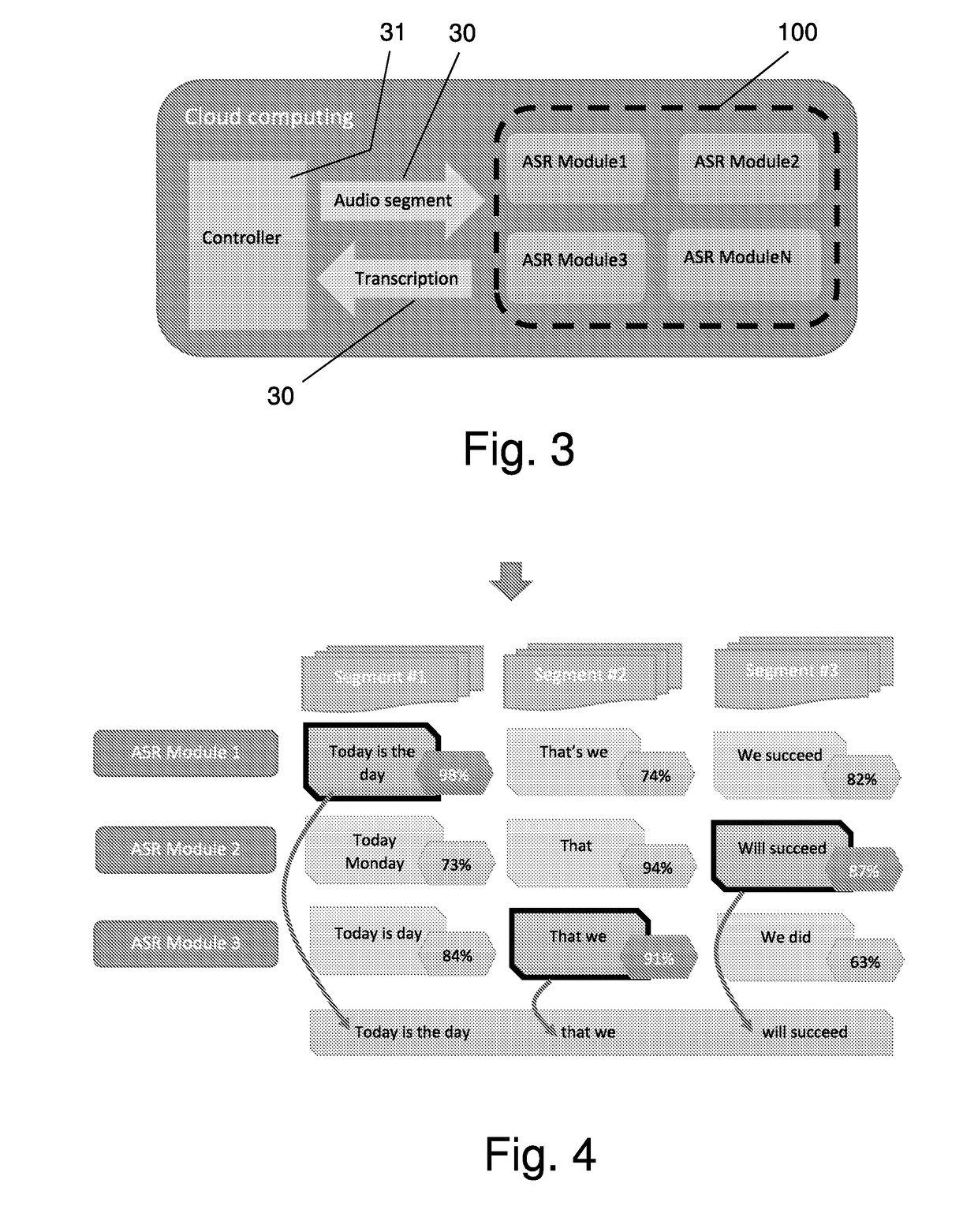 System and method for generating accurate speech transcription from natural speech audio signals