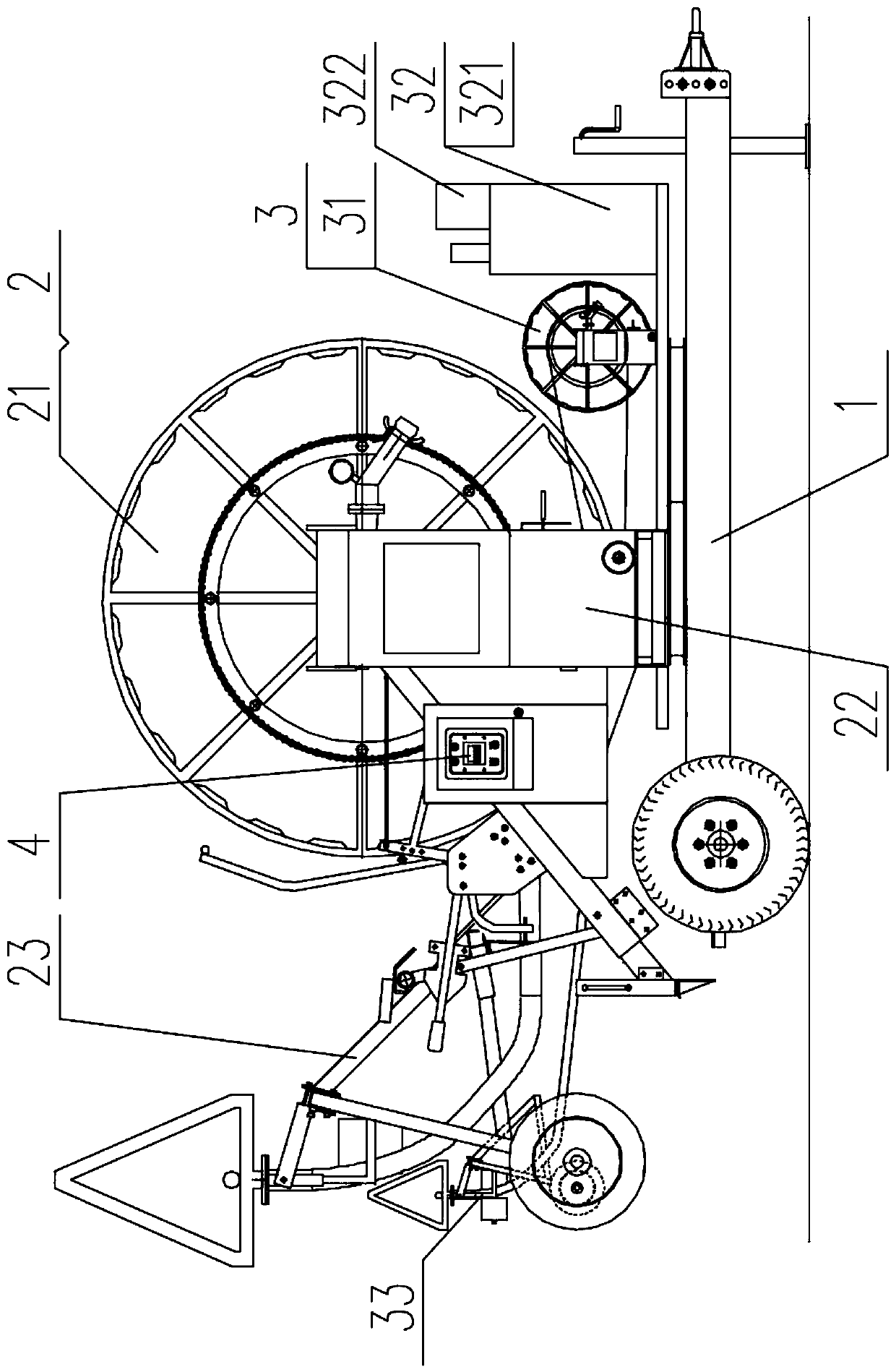 A method of using an integrated sprinkler and irrigation machine capable of synchronously and accurately fertilizing or spraying pesticides