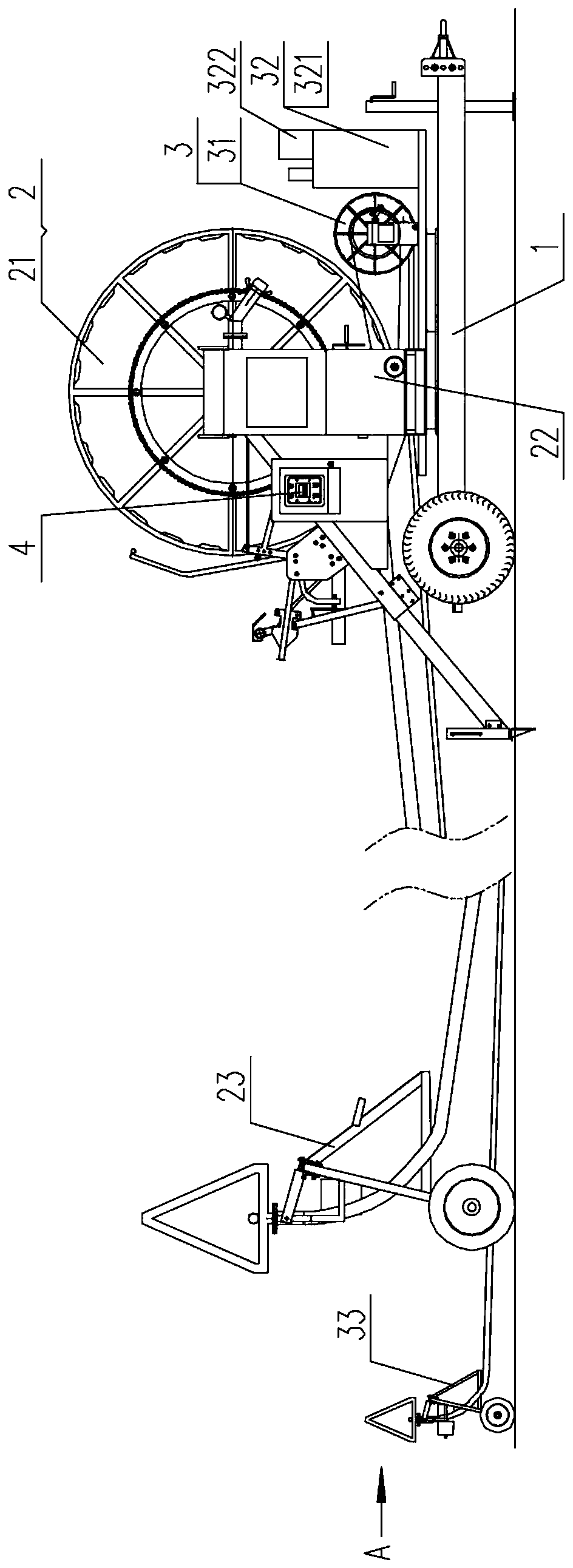 A method of using an integrated sprinkler and irrigation machine capable of synchronously and accurately fertilizing or spraying pesticides