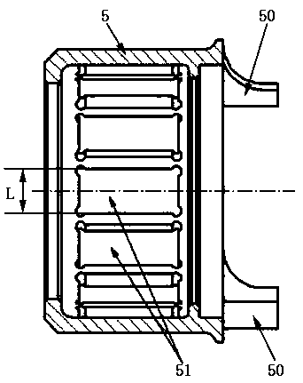 An online measuring device and method for measuring the end face flange of a cage