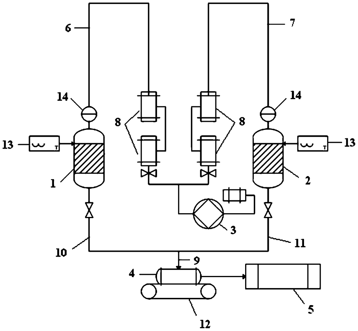 Composite friction material and its preparation method and preparation device