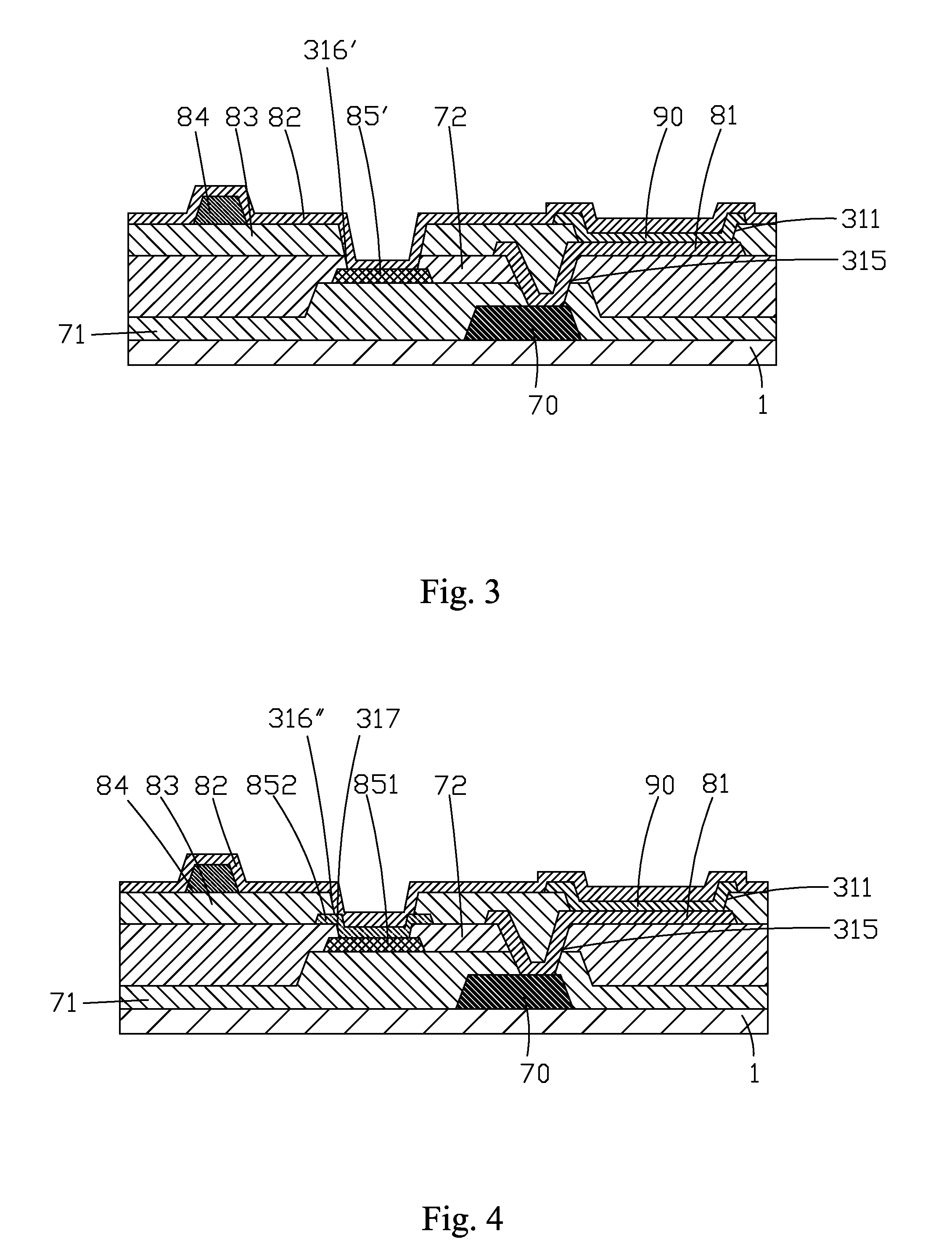 OLED backplate structure