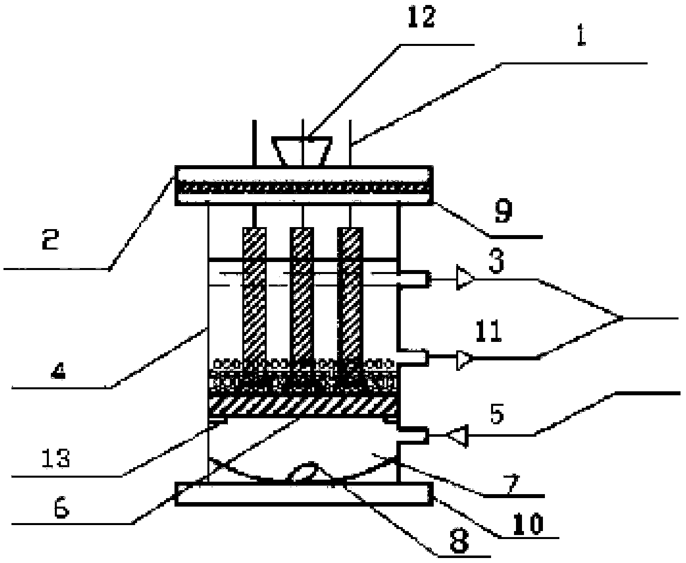 Small microbial electrolysis cell and application thereof