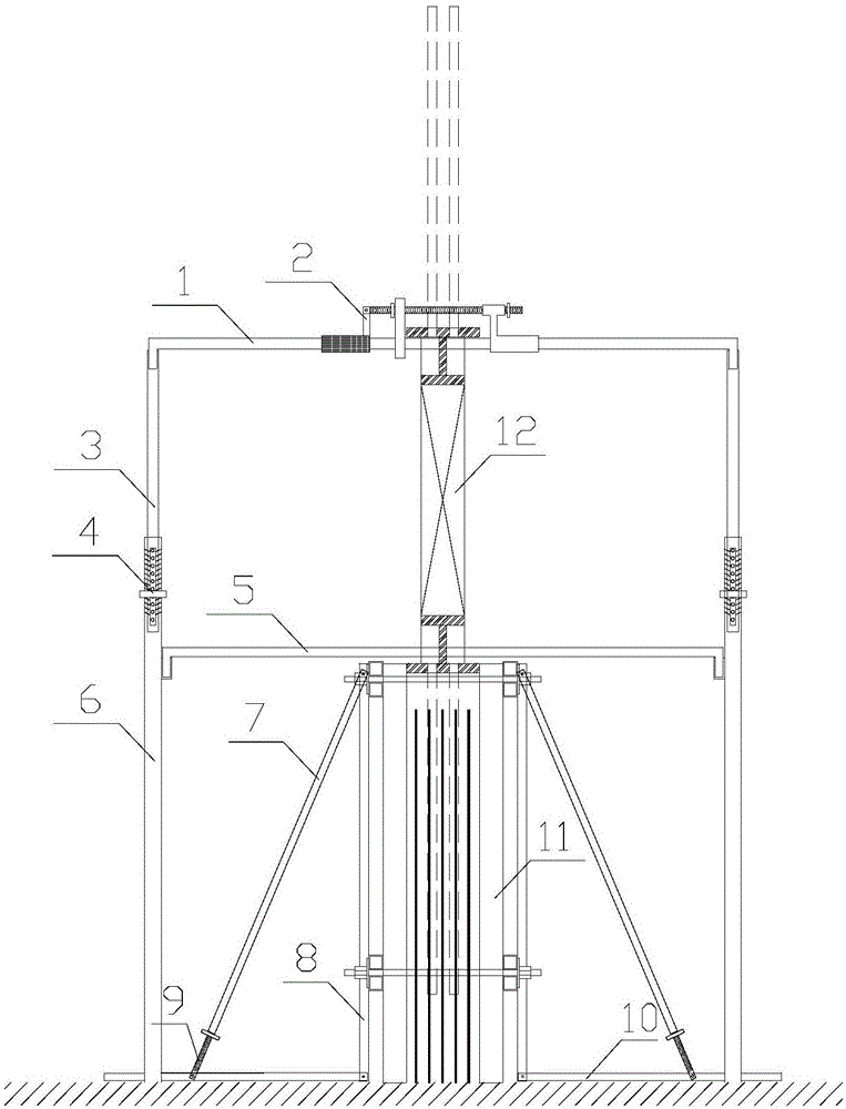Viscous damping wall integrated supporting system and construction method