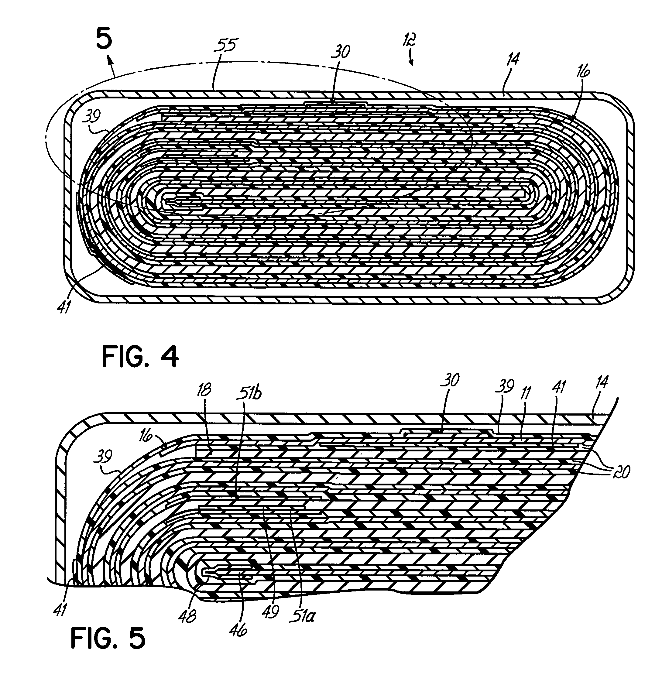 Anode design for a prismatically wound LiMnO2 cell