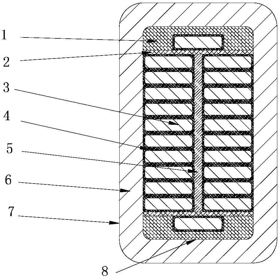Manufacturing method of air-cooled hydrogenerator VPI (Vacuum Pressure Impregnating) stator coil bar