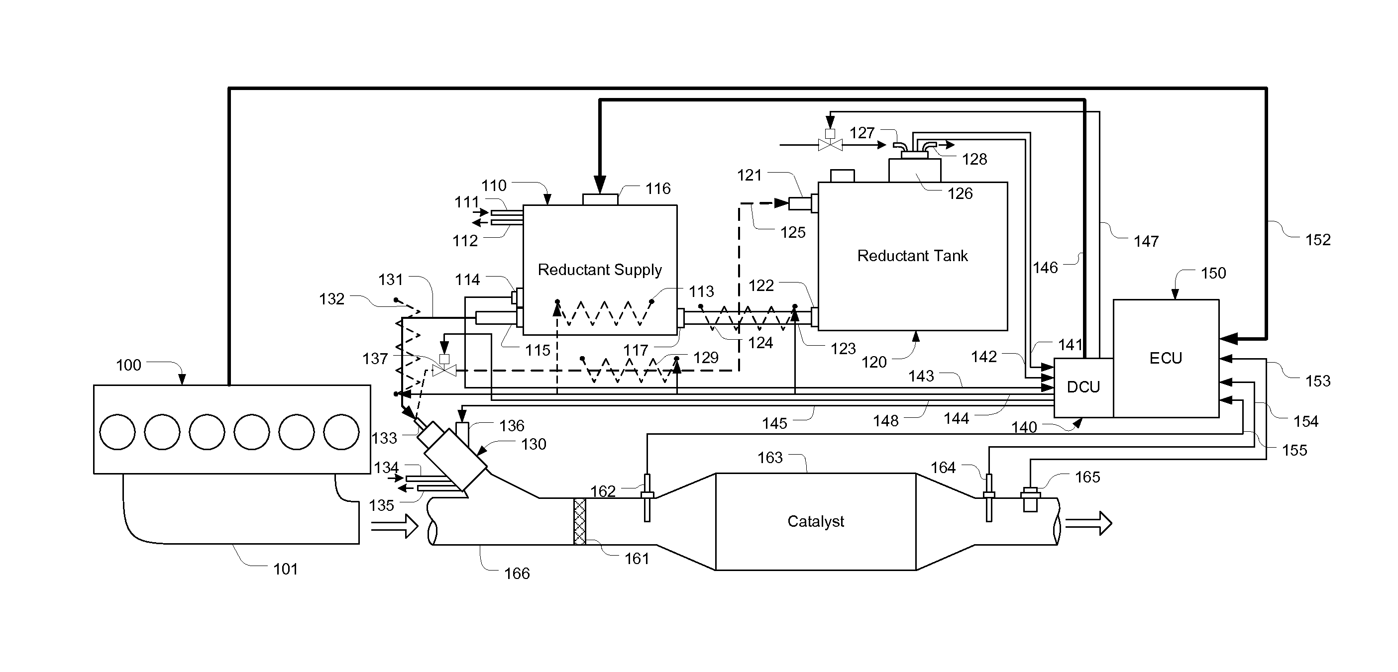 Air driven reductant dosing system