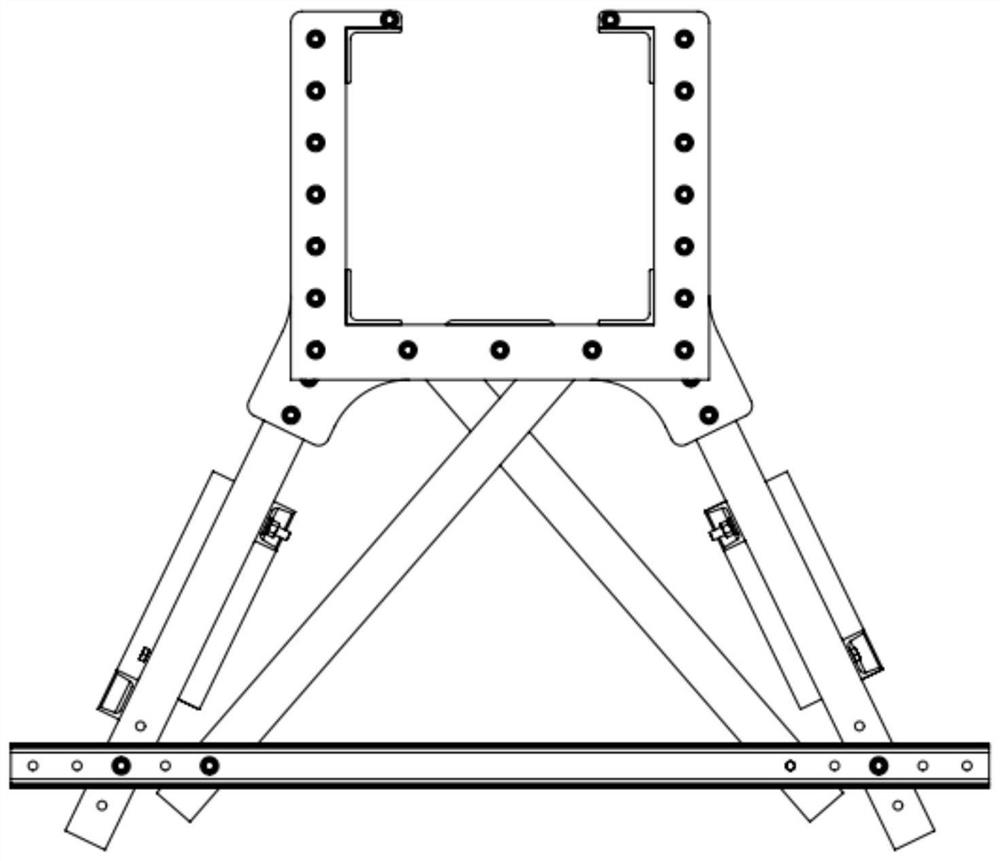 Frame type monorail track for mountain light rail