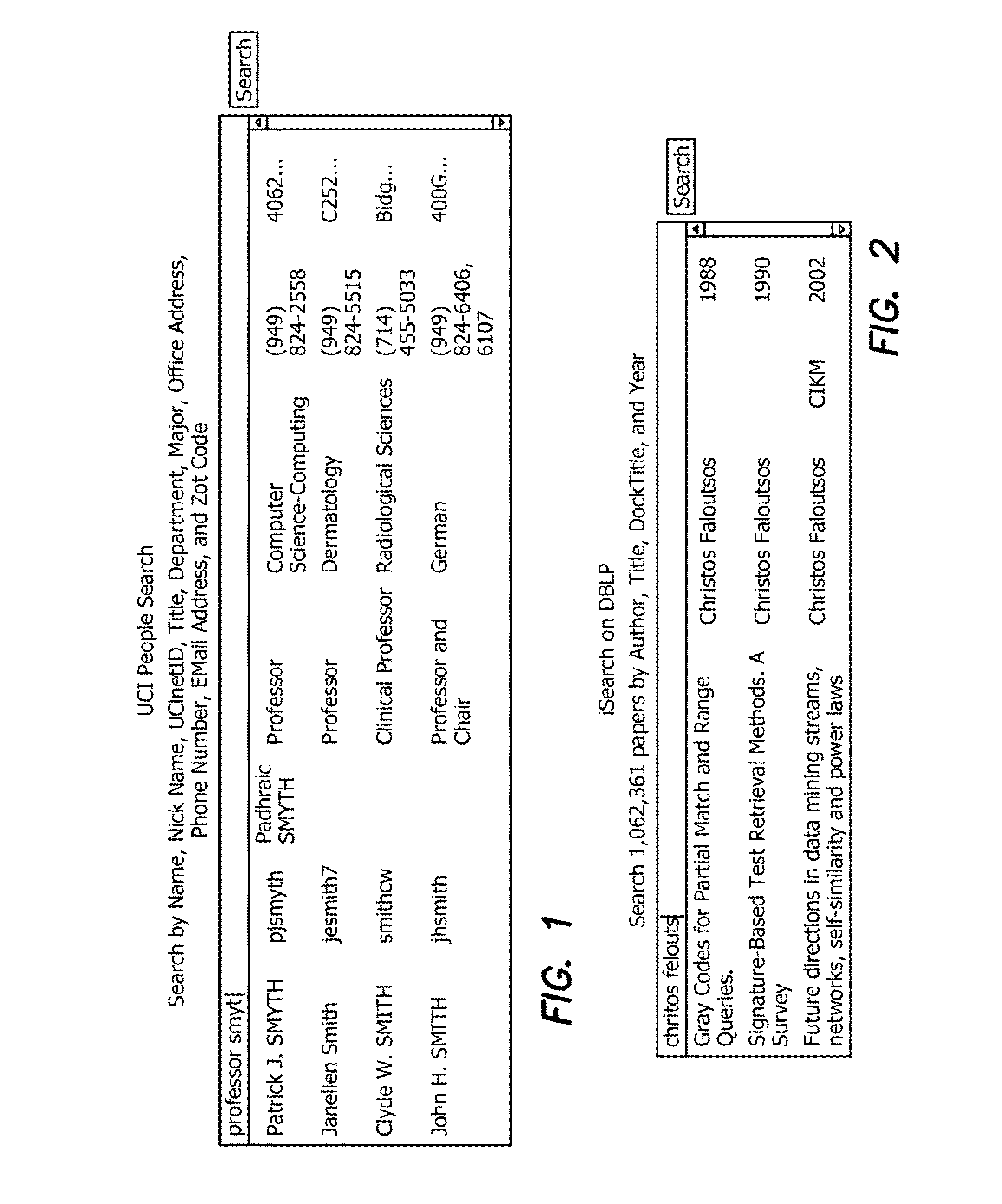 Method for efficiently supporting interactive, fuzzy search on structured data