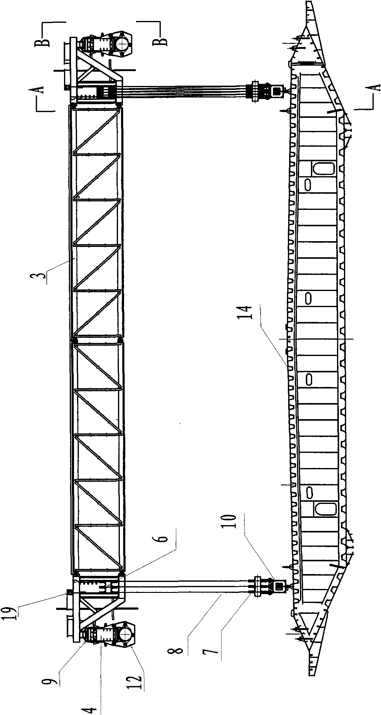 Deck unit erection gantry