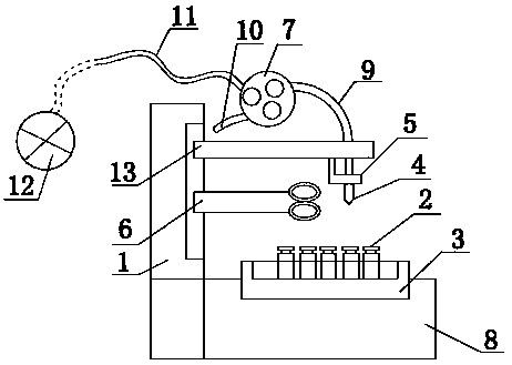 Automatic separate collection device for micro samples