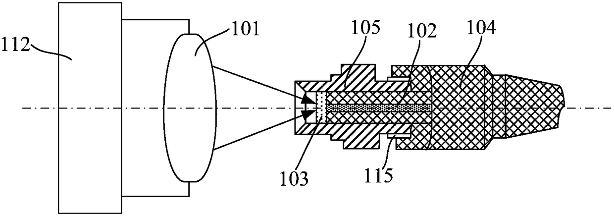 Laser beam coupling detection and debugging structure and detection and debugging method