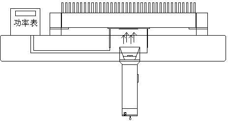 Portable light source power meter test device with radiator photoelectric conversion receiver module