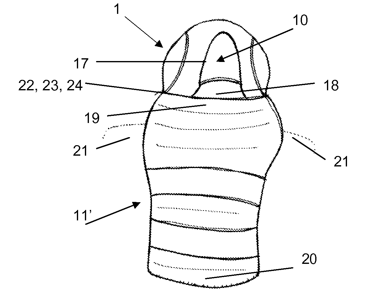 Airbag Module For Protection Of The Cervicodorsal Region