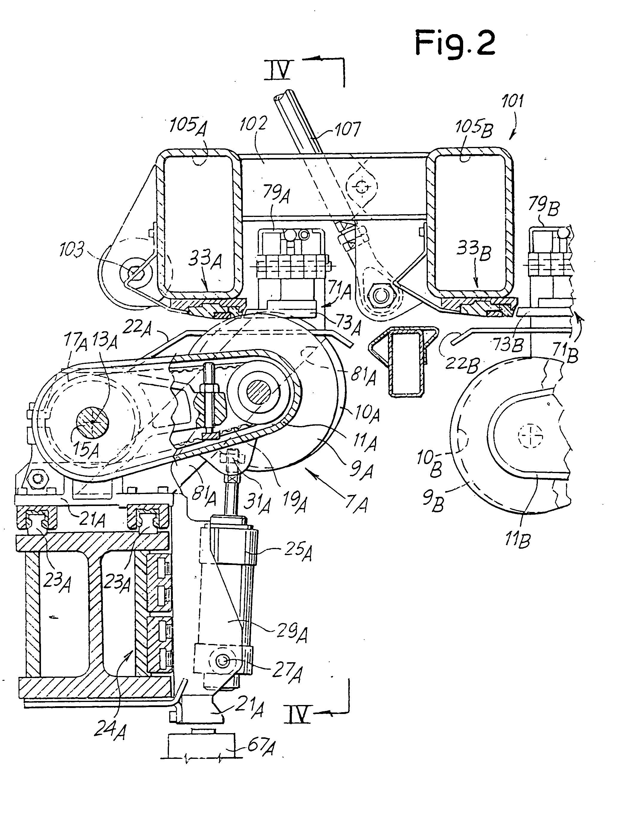 Device for longitudinal cutting of a continuous web material, such as corrugated cardboard