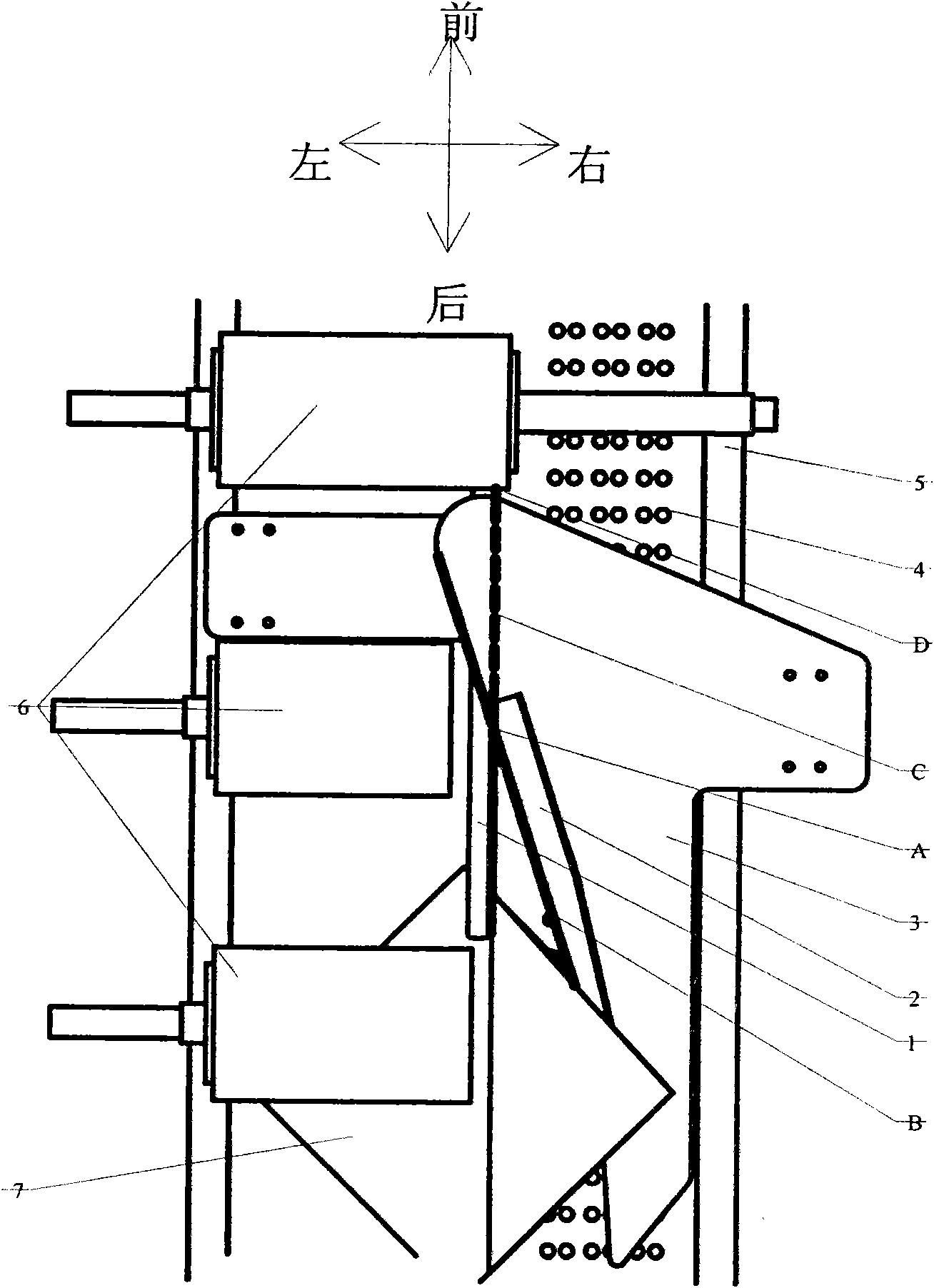 Device for folding tissue paper of tissue paper making machine