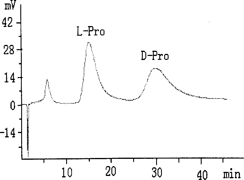 Core-shell structured stationary phase for chiral ligand exchange chromatography and method for making same