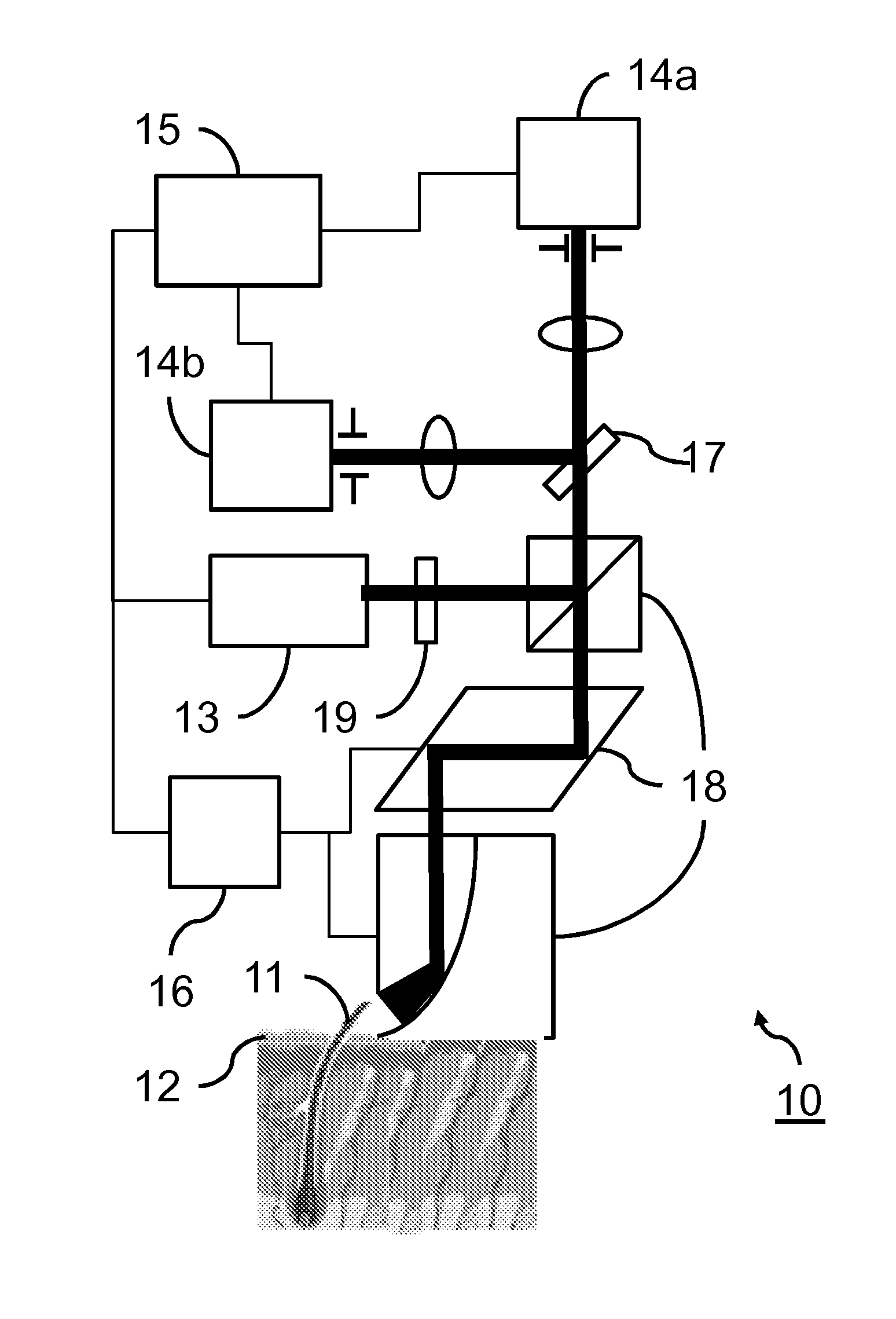 Hair treatment device having a light-based hair detector