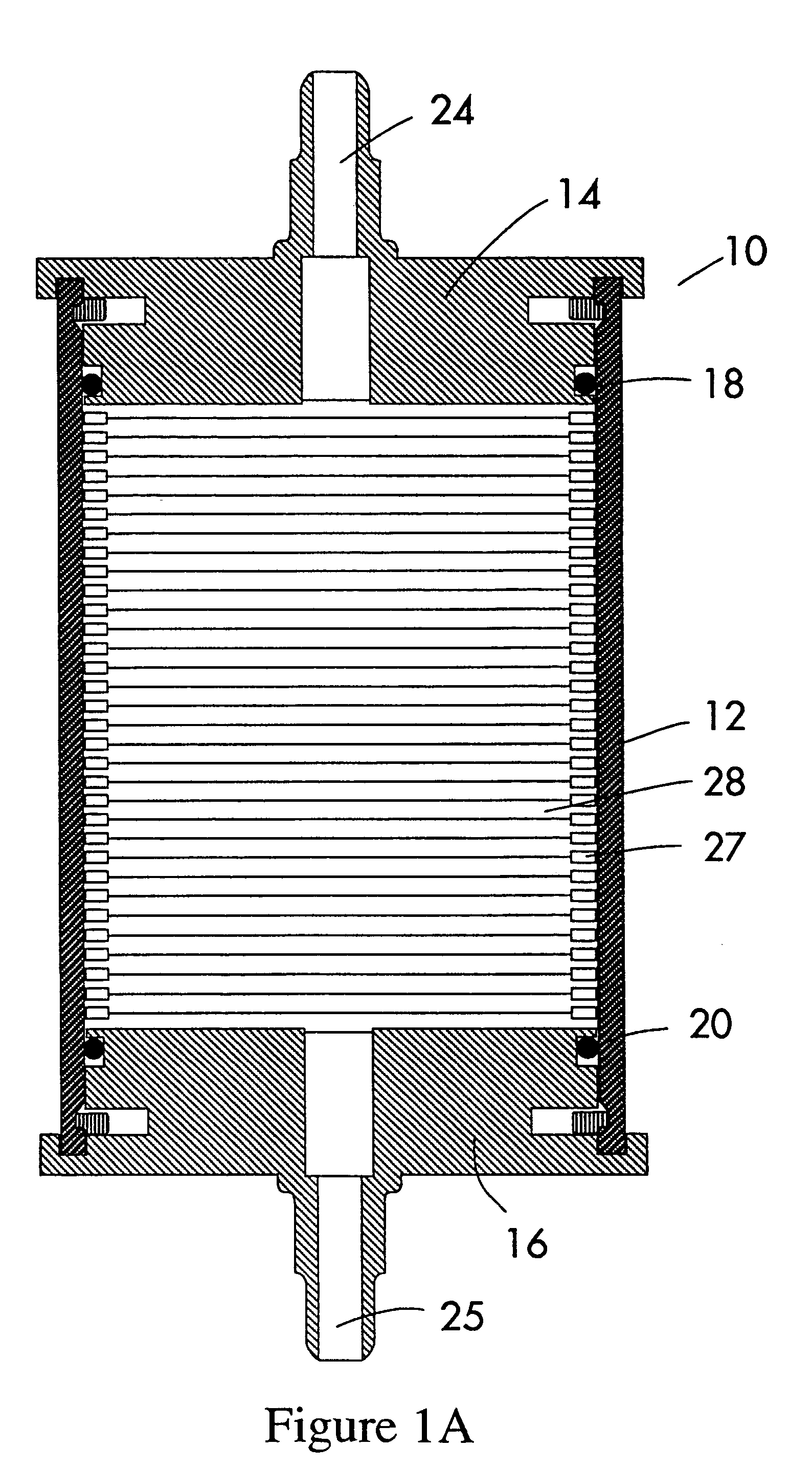 Filtration cartridge and process for filtering a slurry