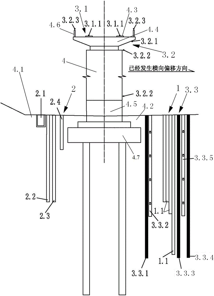 Correction system and method for ballastless track bridge of high speed railway run in soft soil area