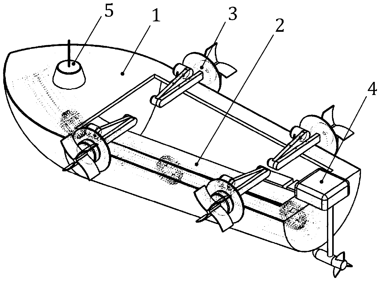 Intelligent offshore wind power operation and maintenance ship structure