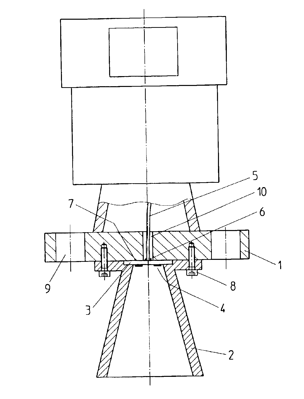 Antenna system for a level measurement apparatus
