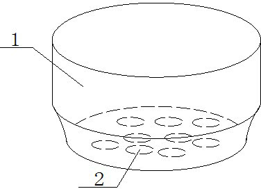 Ventilating plastic flowerpot and preparation method thereof