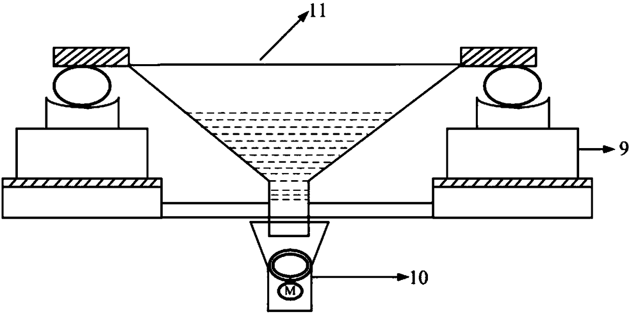 Automatic feeding system for producing rare earth coloring agent and feeding method thereof