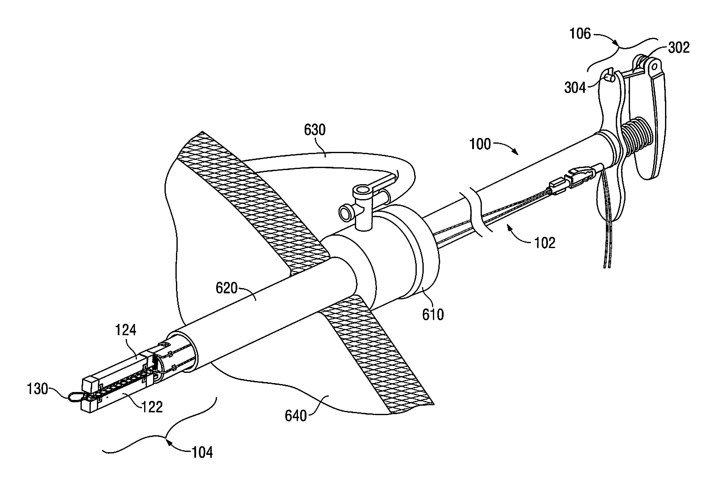 Endoscopic purse string surgical device