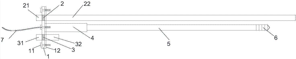 Grouting device and method suitable for single-point displacement meter in tunnel engineering