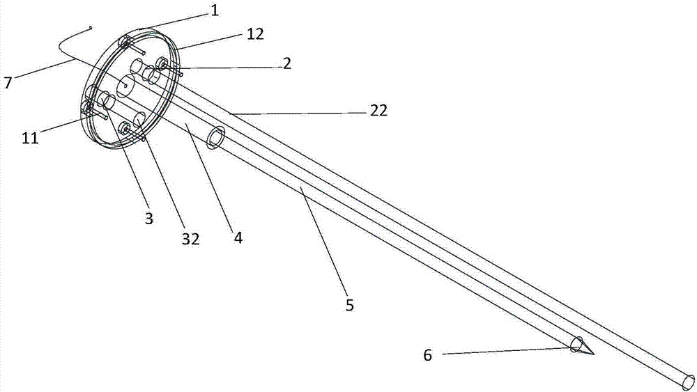 Grouting device and method suitable for single-point displacement meter in tunnel engineering