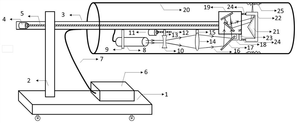 Device for cleaning inner walls of pipelines with multiple inner diameters