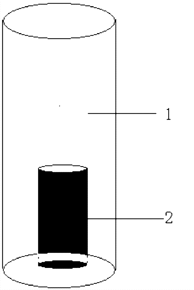 Top modified transitional metal carbon hollow pipe material, and preparation method and application thereof