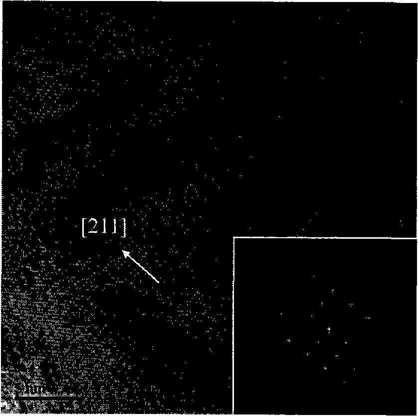 Process for preparing manganic manganous oxide nanometer wire by vapor deposition