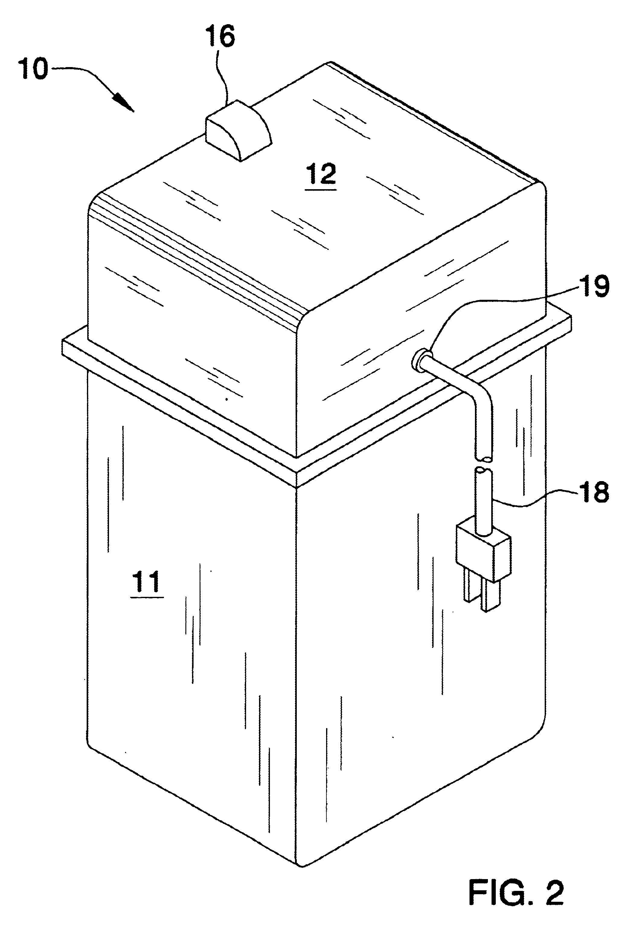 Garbage container with automatic door operator
