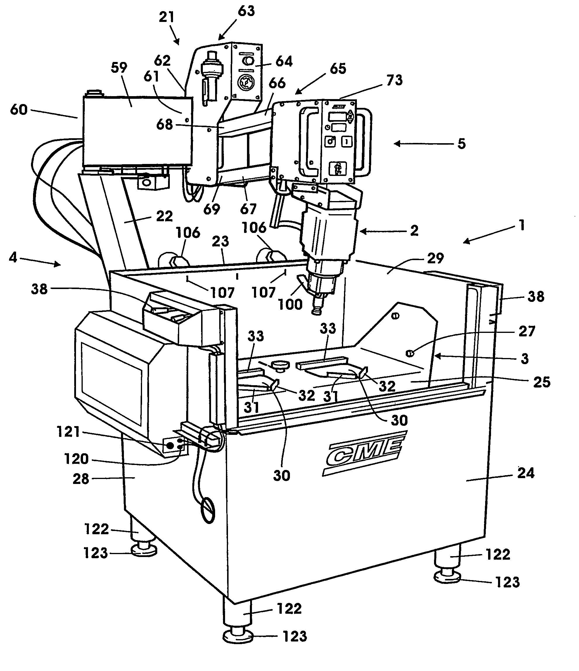 Grinding apparatus for buttons on rock drill bit