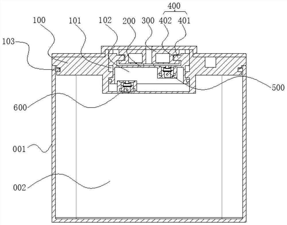 Device for sealing and refrigerator