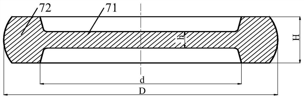 Blank for tube plate forming, manufacturing method of blank and tube plate in-vitro forging method