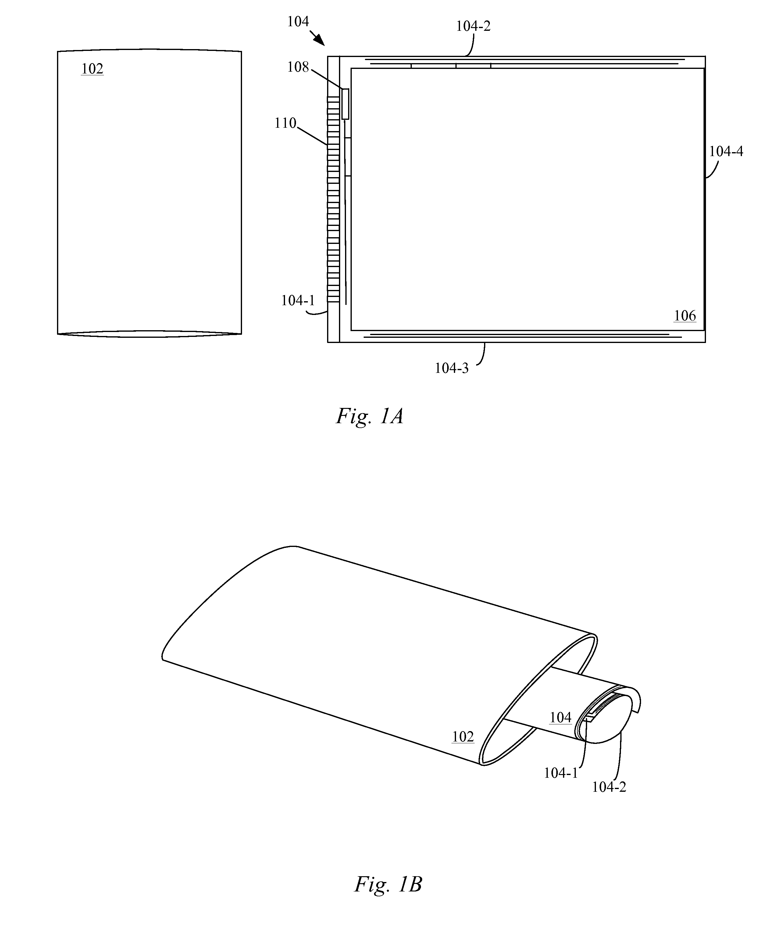 Electronic device with wrap around display